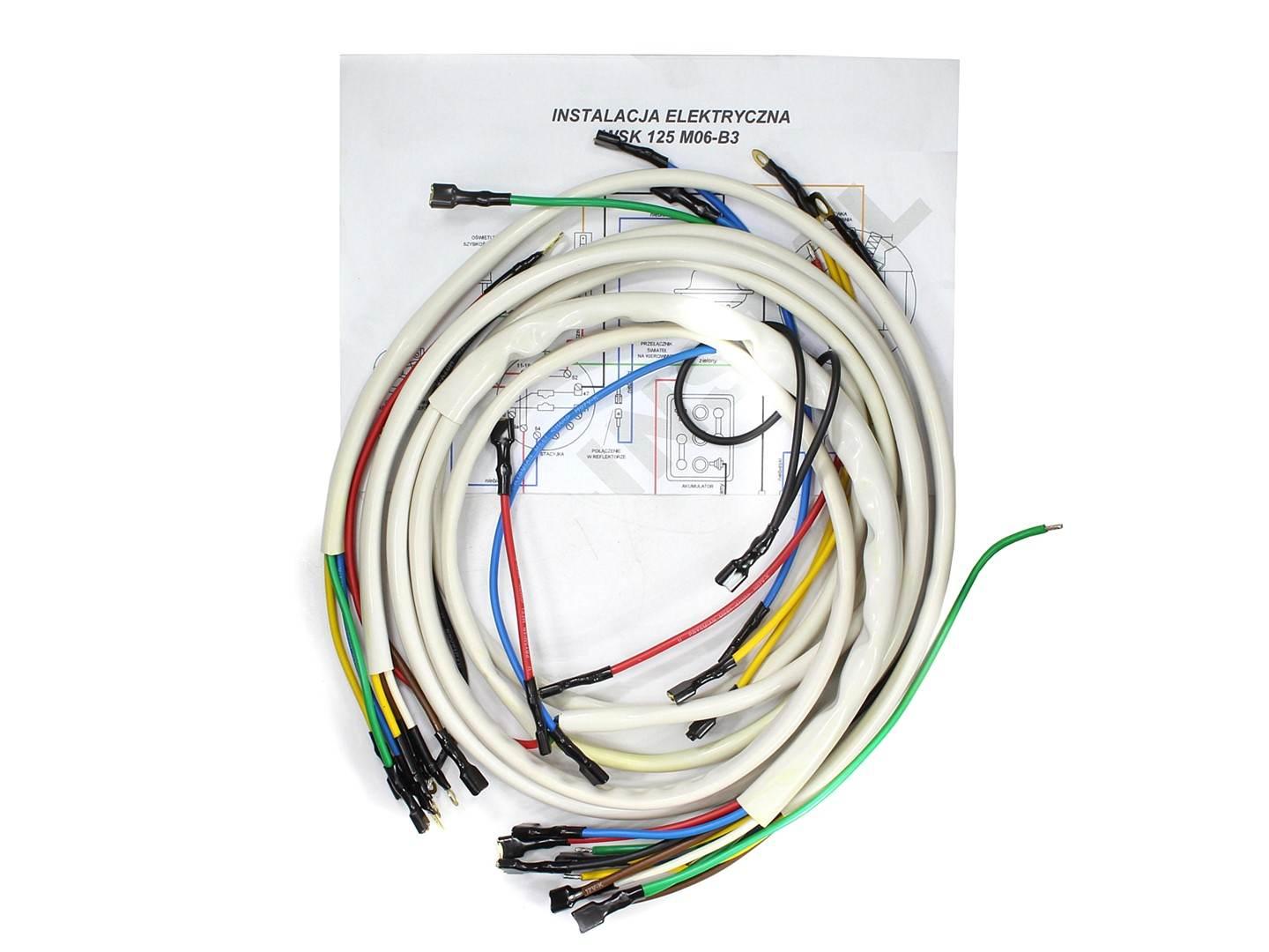 Instalacja elektryczna wsk 125 m06-b3 biała