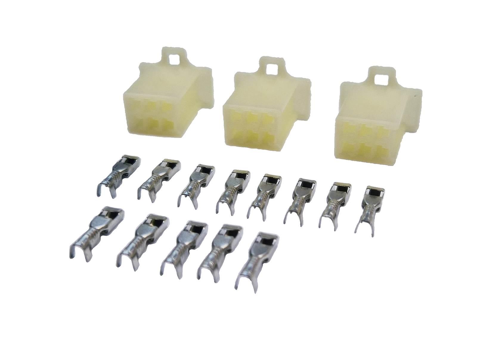 Kostka Elektryczna Gniazdo 6 Pin 3sztMotoGeneric