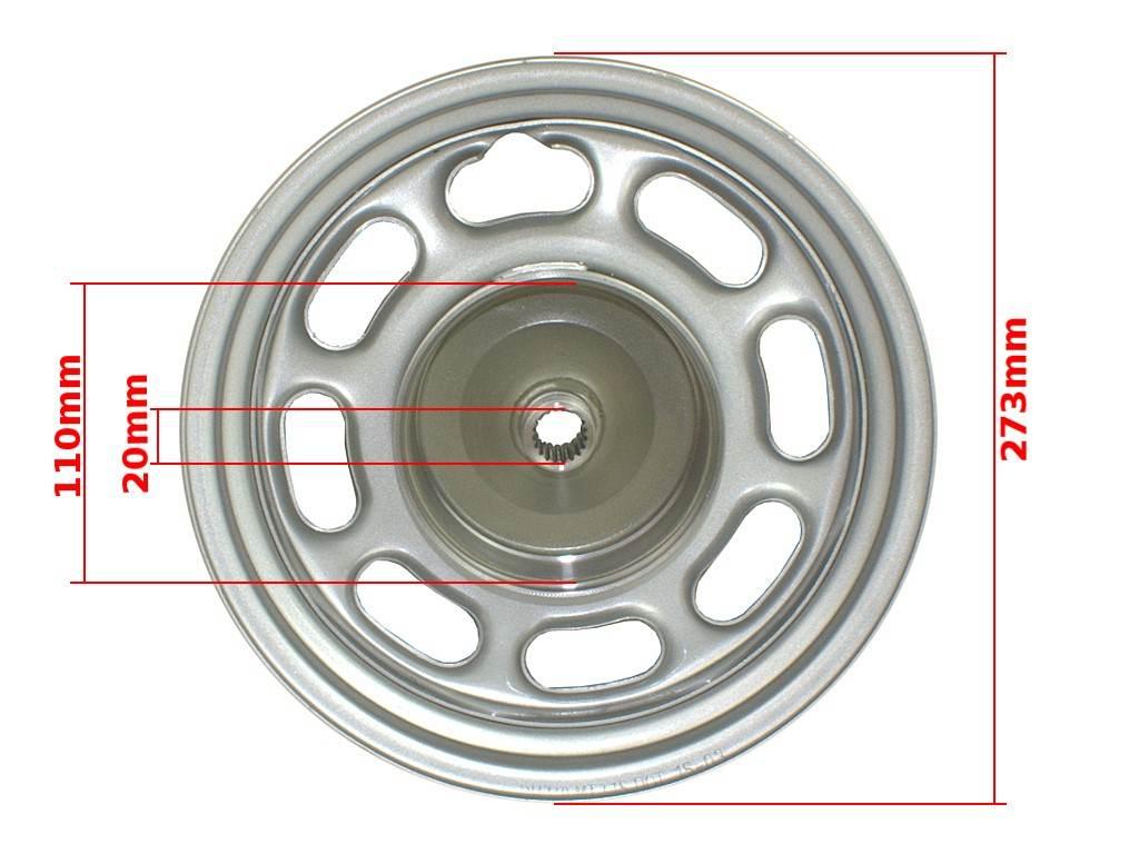 Felga 10'' tył gy6-50 mt-13 baotian org phe - zdjęcie 3