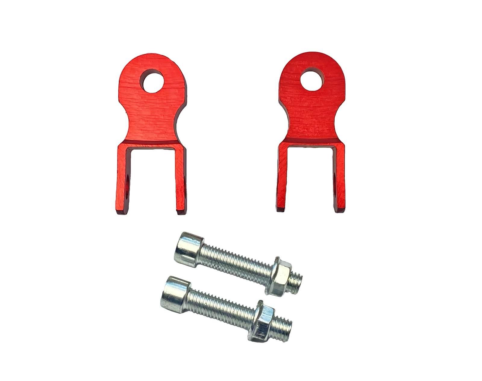 Przedłużka Amortyzatora Tył Czerwona Fi 10mm 2sztZe Śrubami MotoGeneric