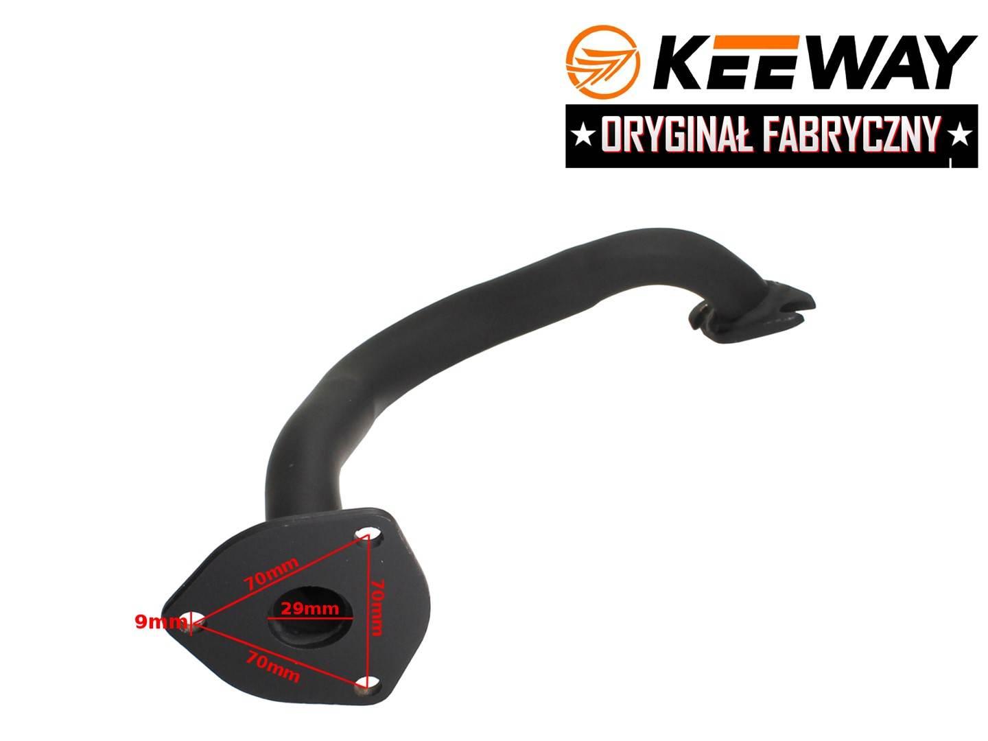Kolanko tłumika keeway hurricane 50 2t full speed odblokowany oryginał - zdjęcie 2