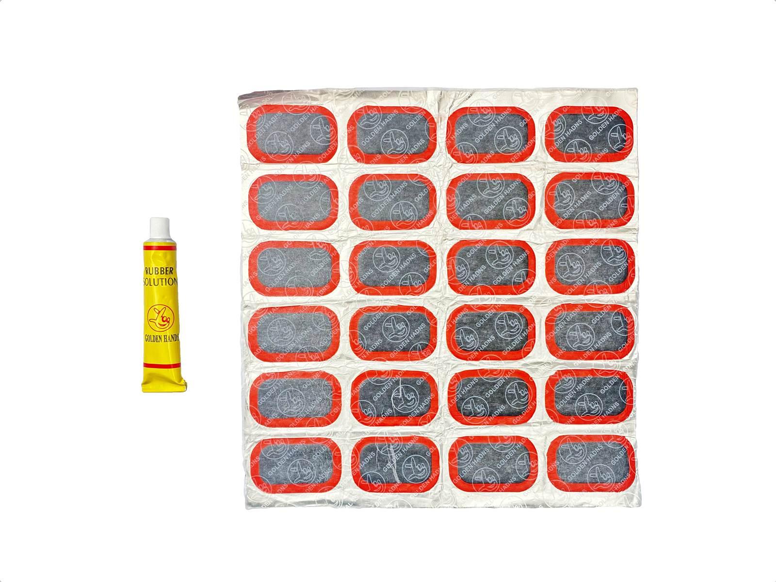 Zestaw Naprawczy Przebitej Dętki Łatki 24 Szt Klej MotoGeneric