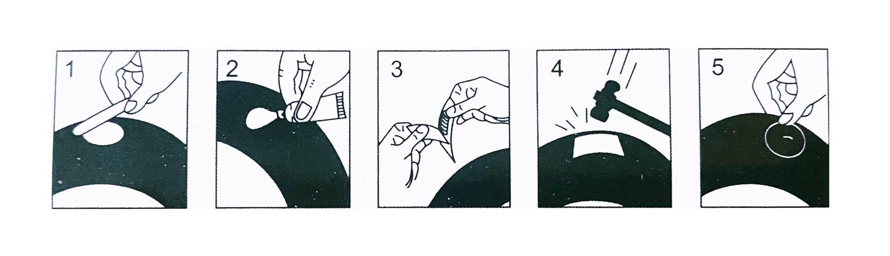 Zestaw Naprawczy Przebitej Dętki Łatki 24 Szt Klej MotoGeneric - zdjęcie 2