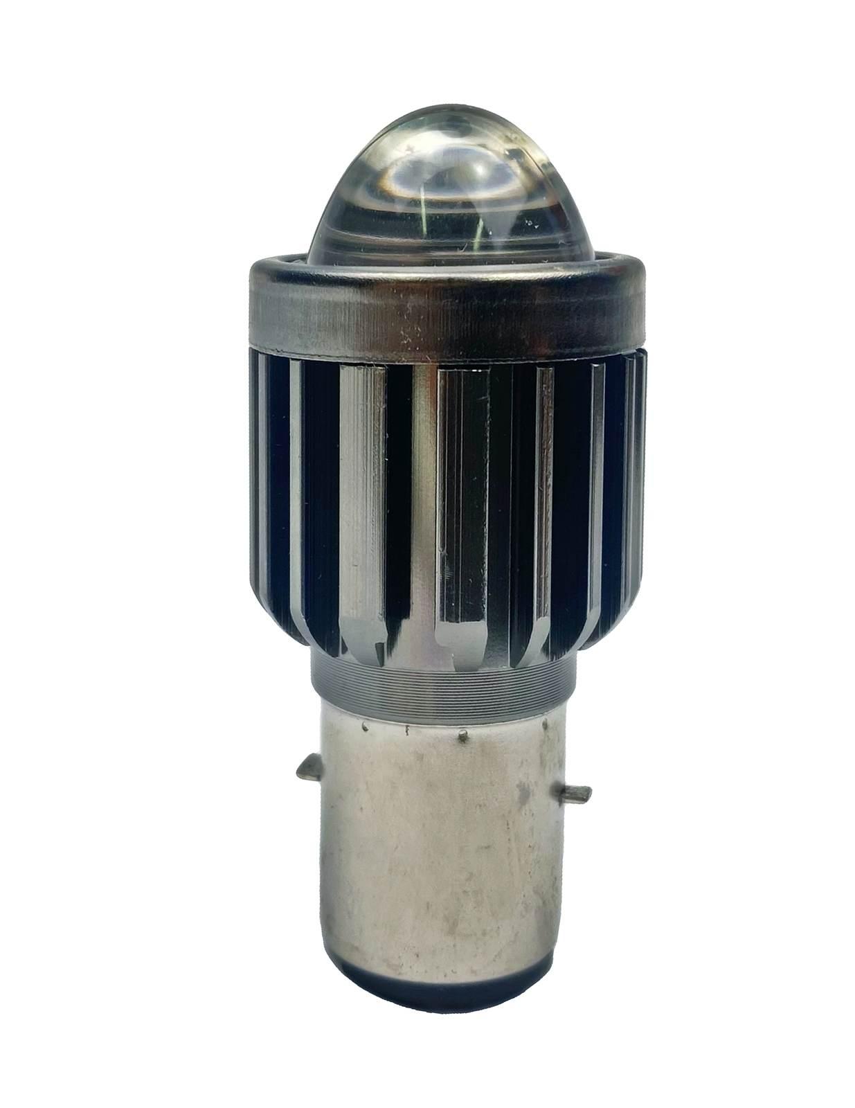 Żarówka Led Do Reflektorów Ba20d 35/35w S2 Dc 12v 24v Soczewka Sferyczna Mijania/Drogowe Radiator MotoGeneric