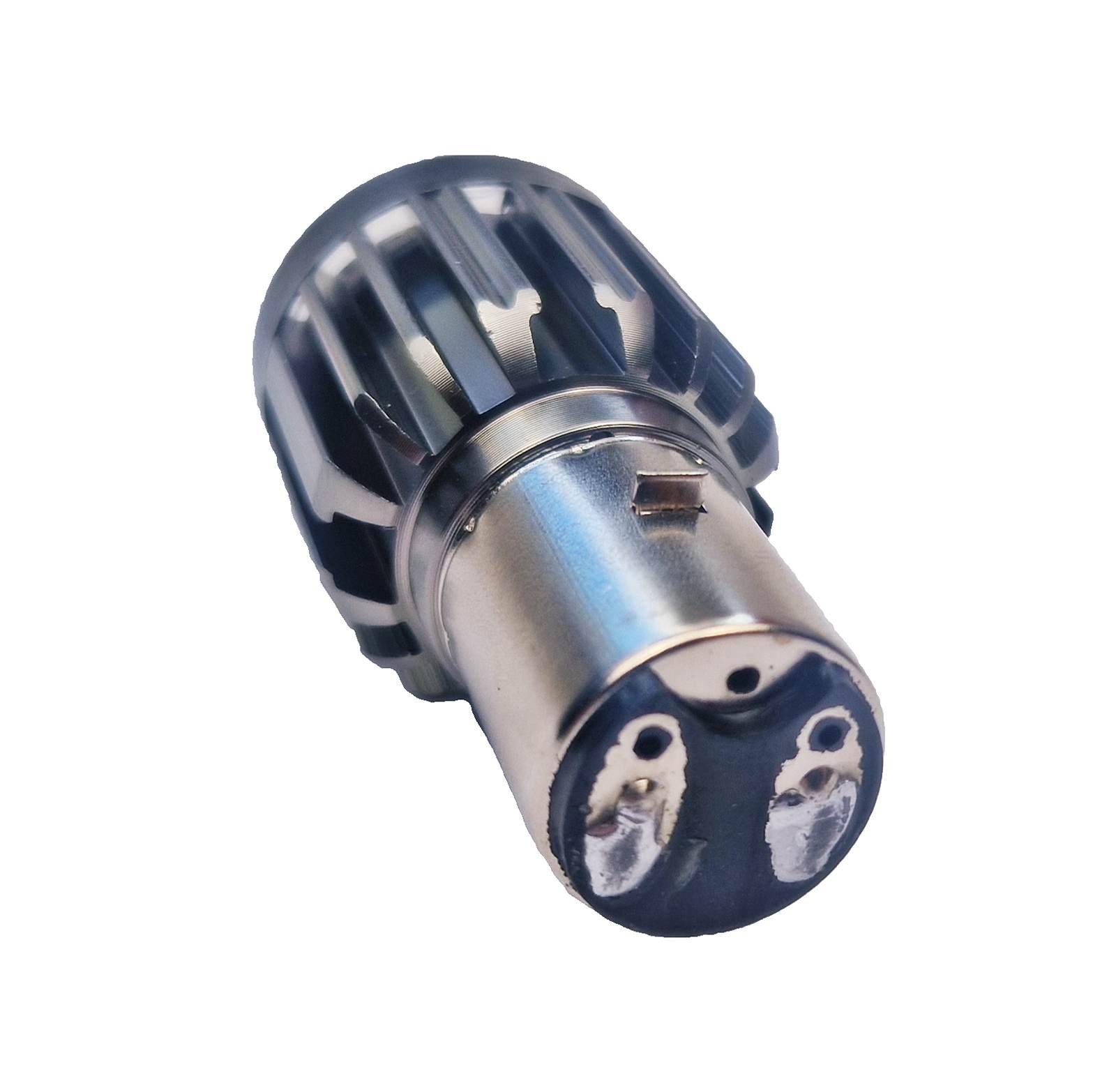 Żarówka Led Do Reflektorów Ba20d 35/35w S2 Dc 12v 24v Soczewka Sferyczna Mijania/Drogowe Radiator MotoGeneric - zdjęcie 3