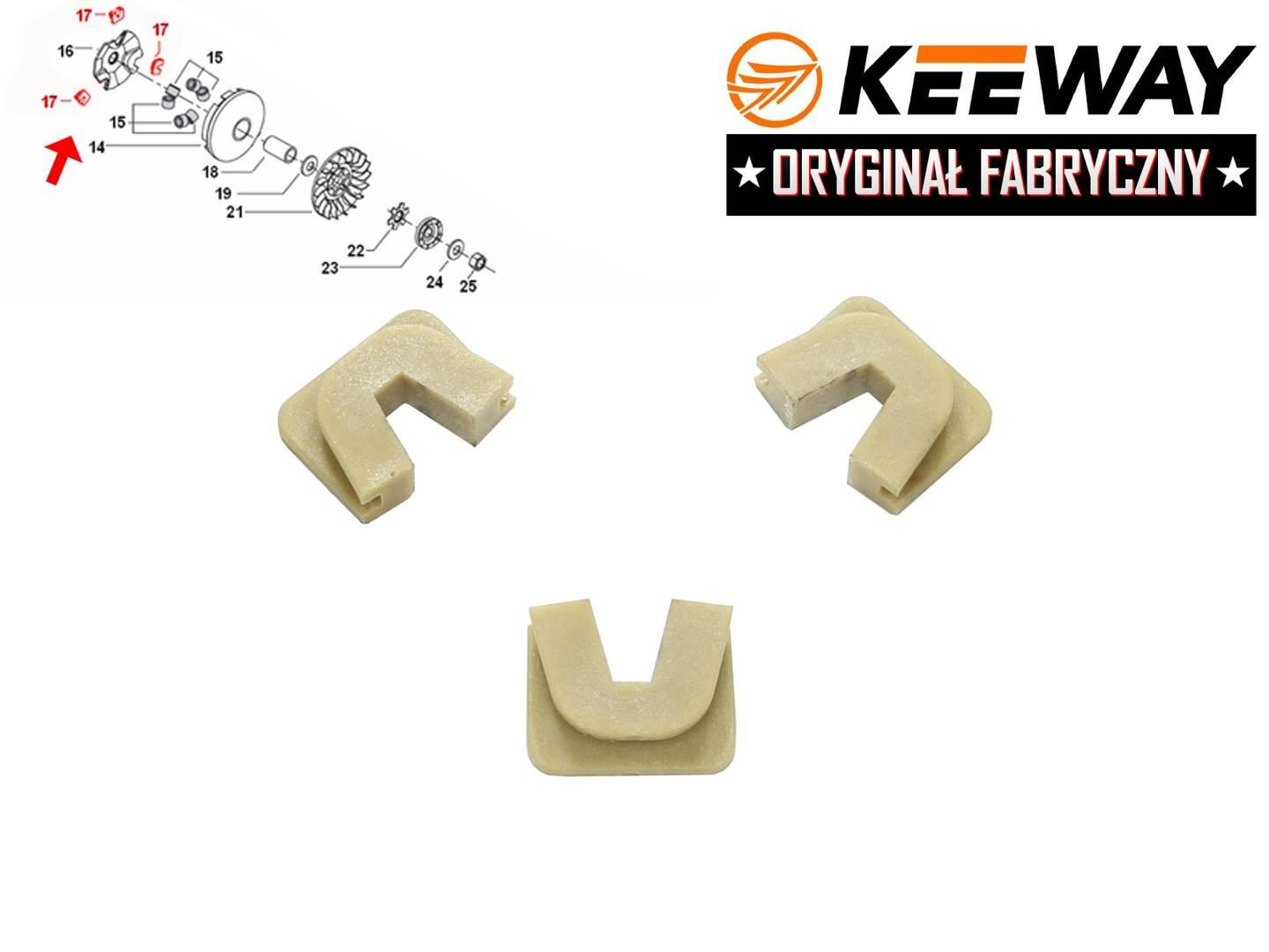 Plasticzki wariatora keeway 50 hurrican kpl orygin