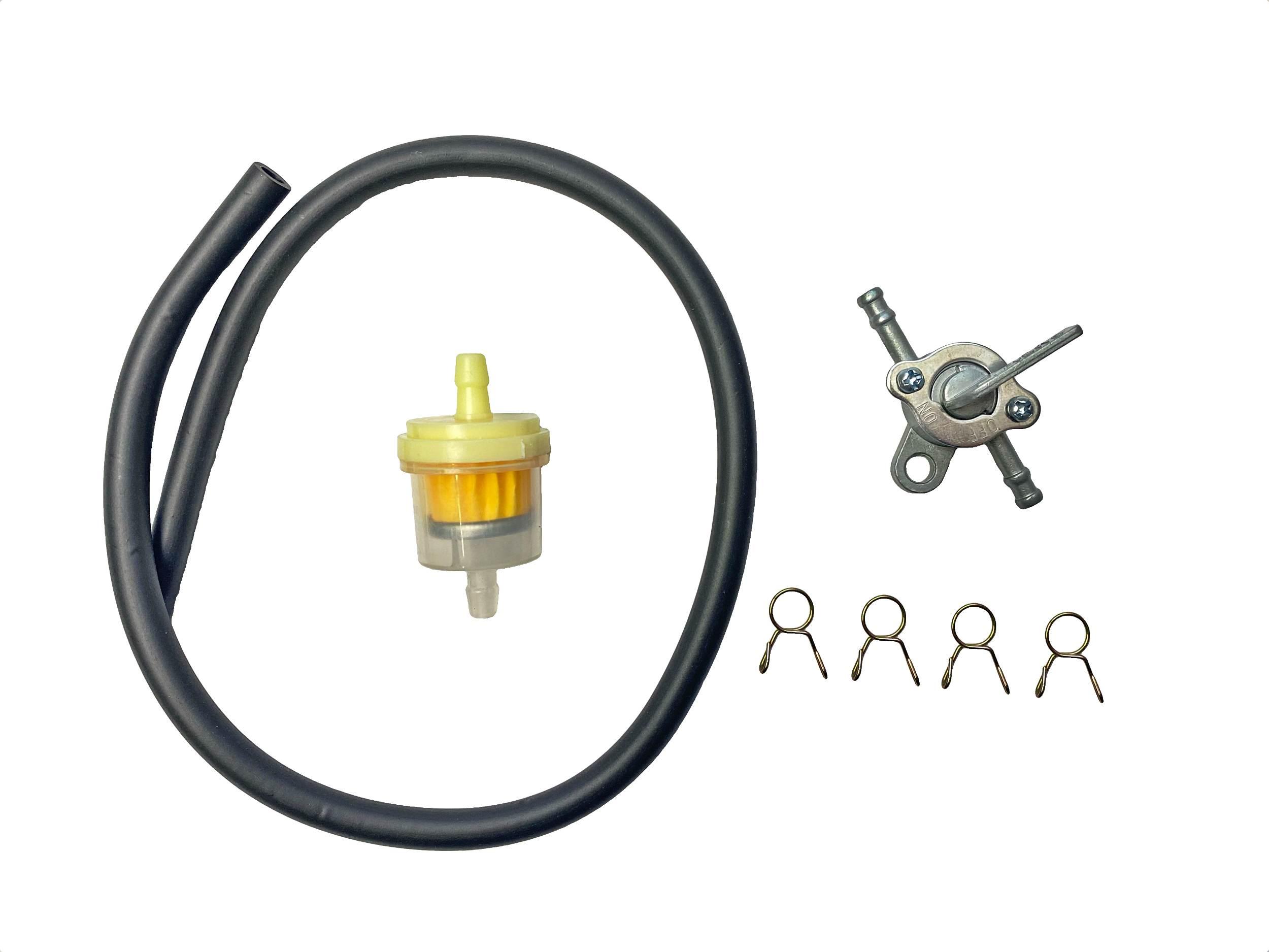 Kranik Paliwa Przewód Paliwowy Śr5mm 4 Sztuki Zacisków Filtr Paliwa MotoGeneric