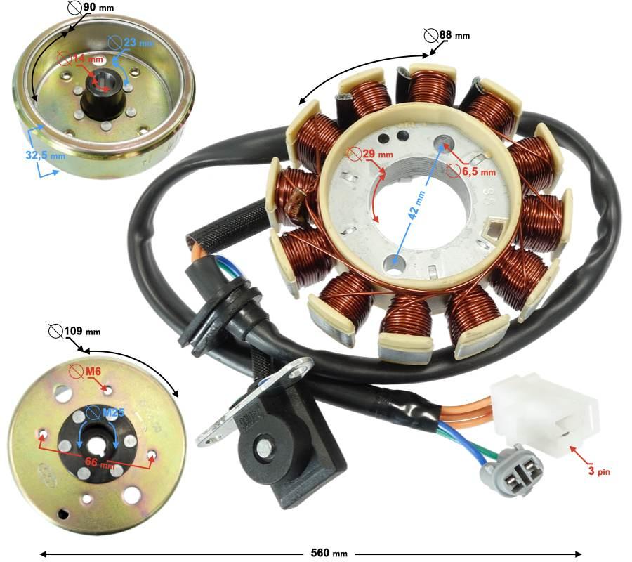 Zestaw iskrownik z magneto Scalpel | ISKSEL022