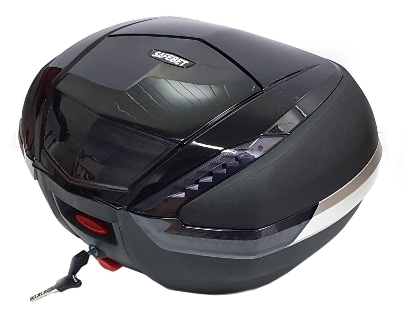 Kufer centralny hf e68 black 48l światło stop led