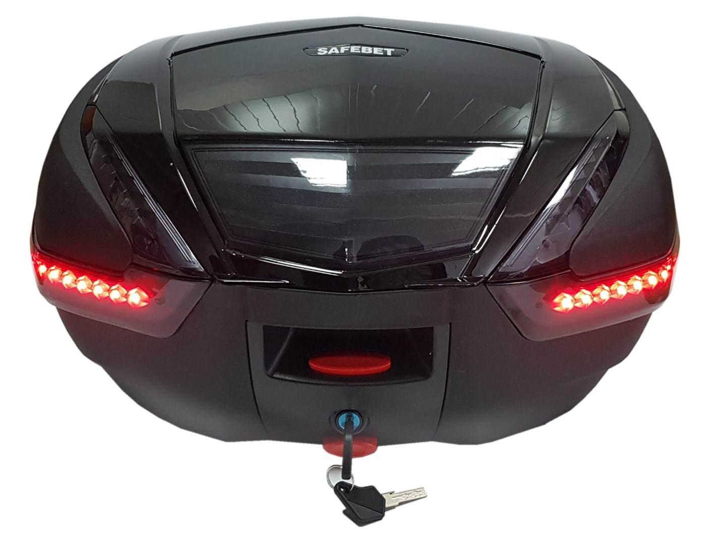 Kufer centralny hf e68 black 48l światło stop led - zdjęcie 2