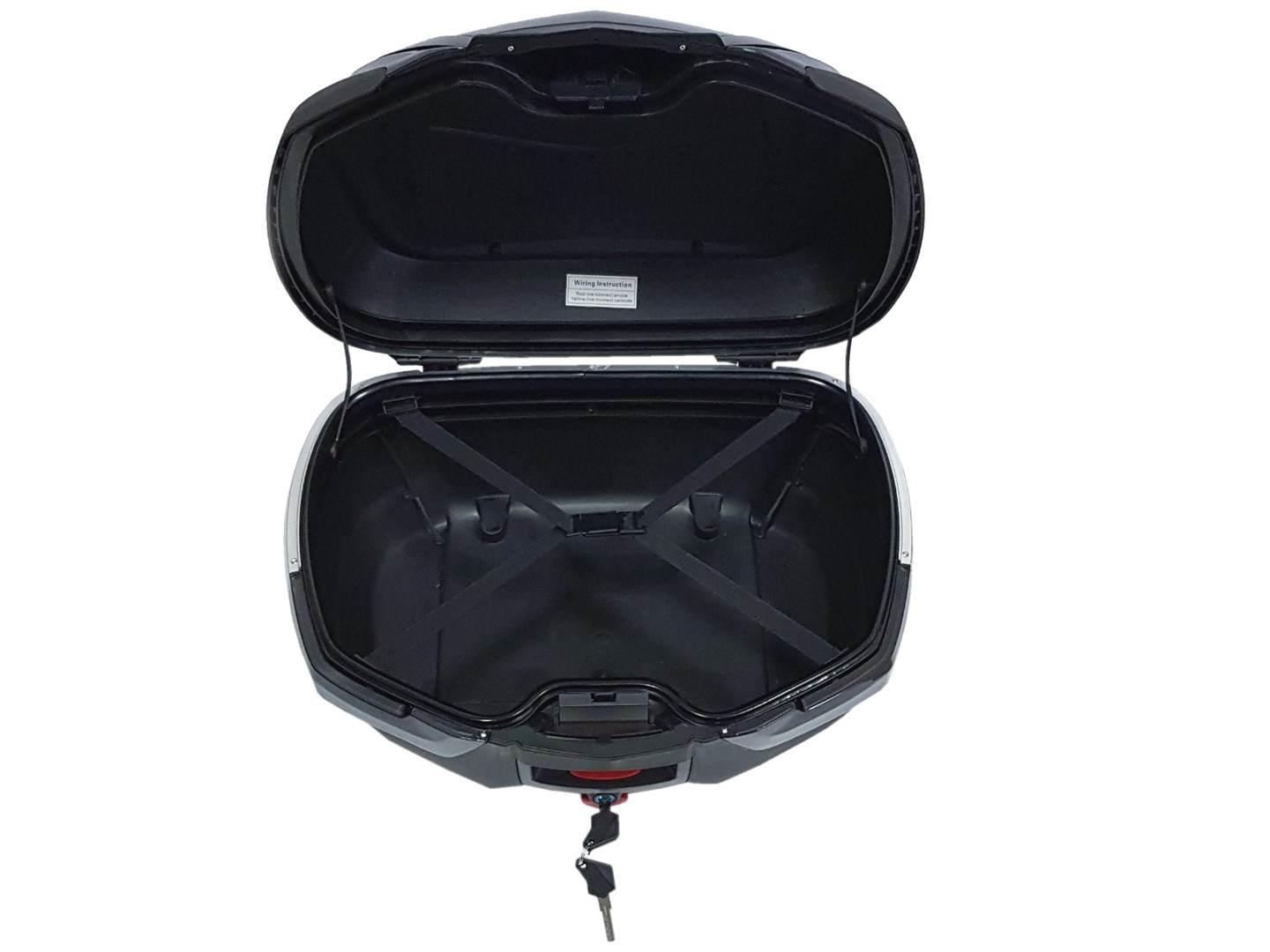 Kufer centralny hf e68 black 48l światło stop led - zdjęcie 6