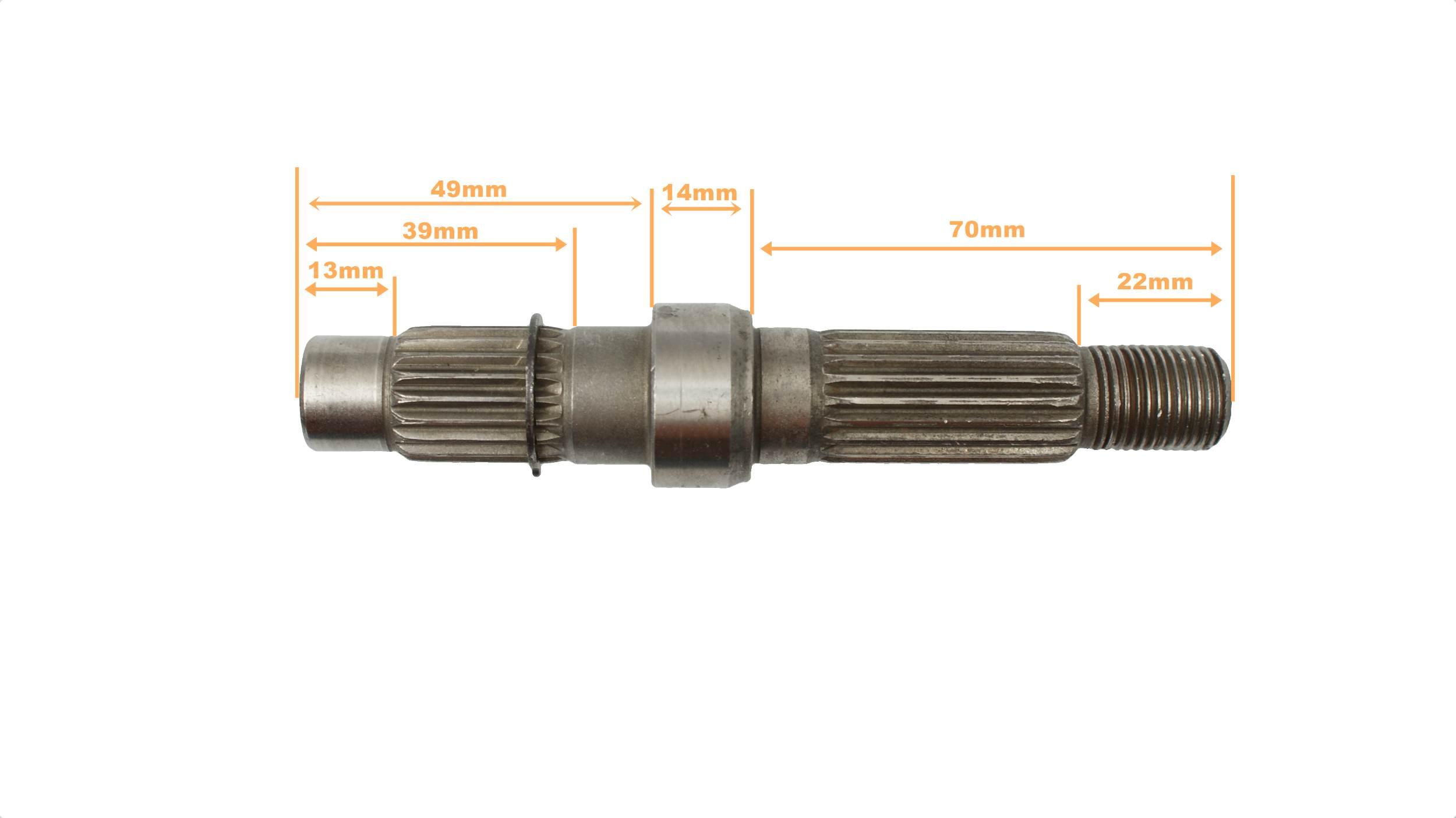 Wałek Skrzyni Korbowej Zdawczy Napędu Główny 4t Gy6 Dł.133mm MotoGeneric - zdjęcie 4