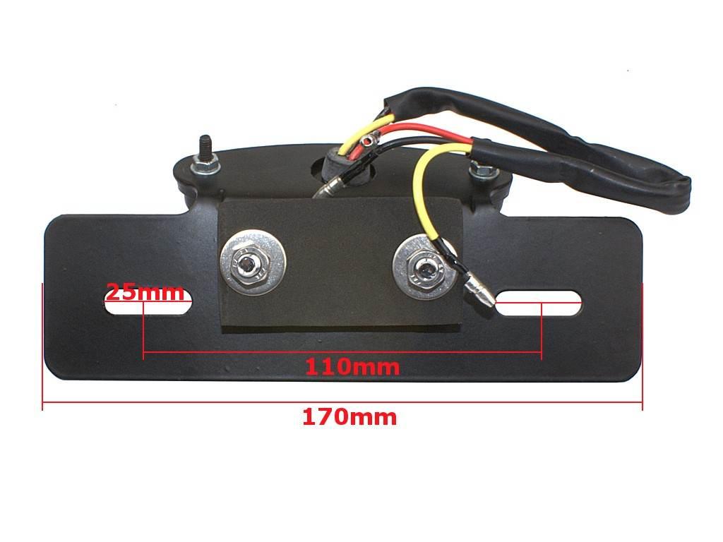 Lampa tył z podstawą tablicy rejestr tl-gj-022-1 - zdjęcie 3