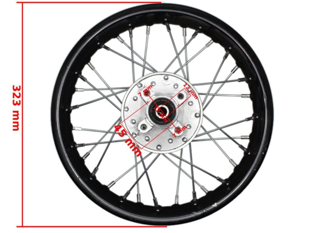 Felga koło tył 1,85x12'' cross 125 old hb - zdjęcie 2