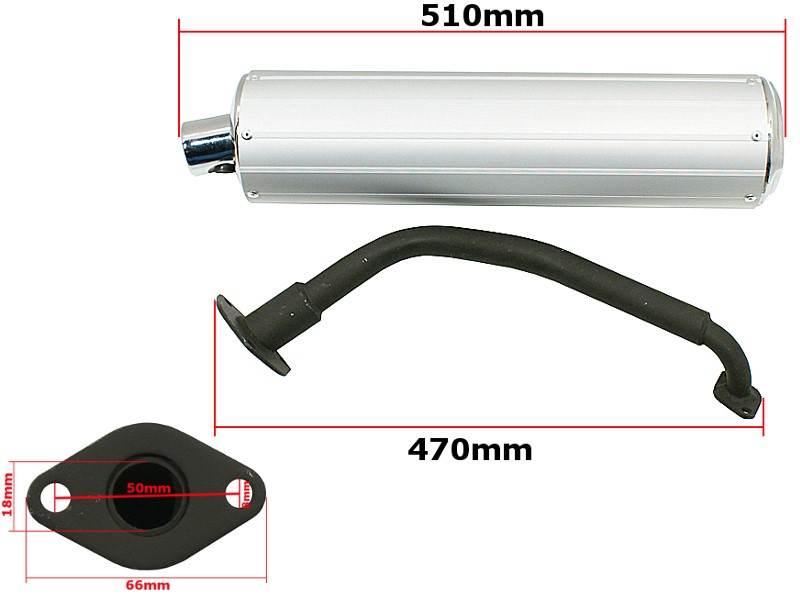 Tłumik gy6-125 koło 12'' rob | ROY03907