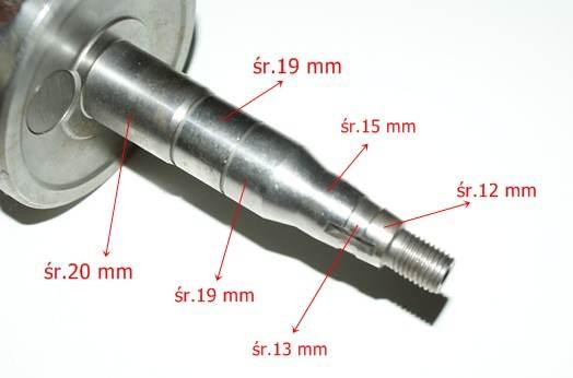 Wał Korbowy 2t 17 Frezów Quantum,Passo,Jog-Anh MotoGeneric - zdjęcie 3