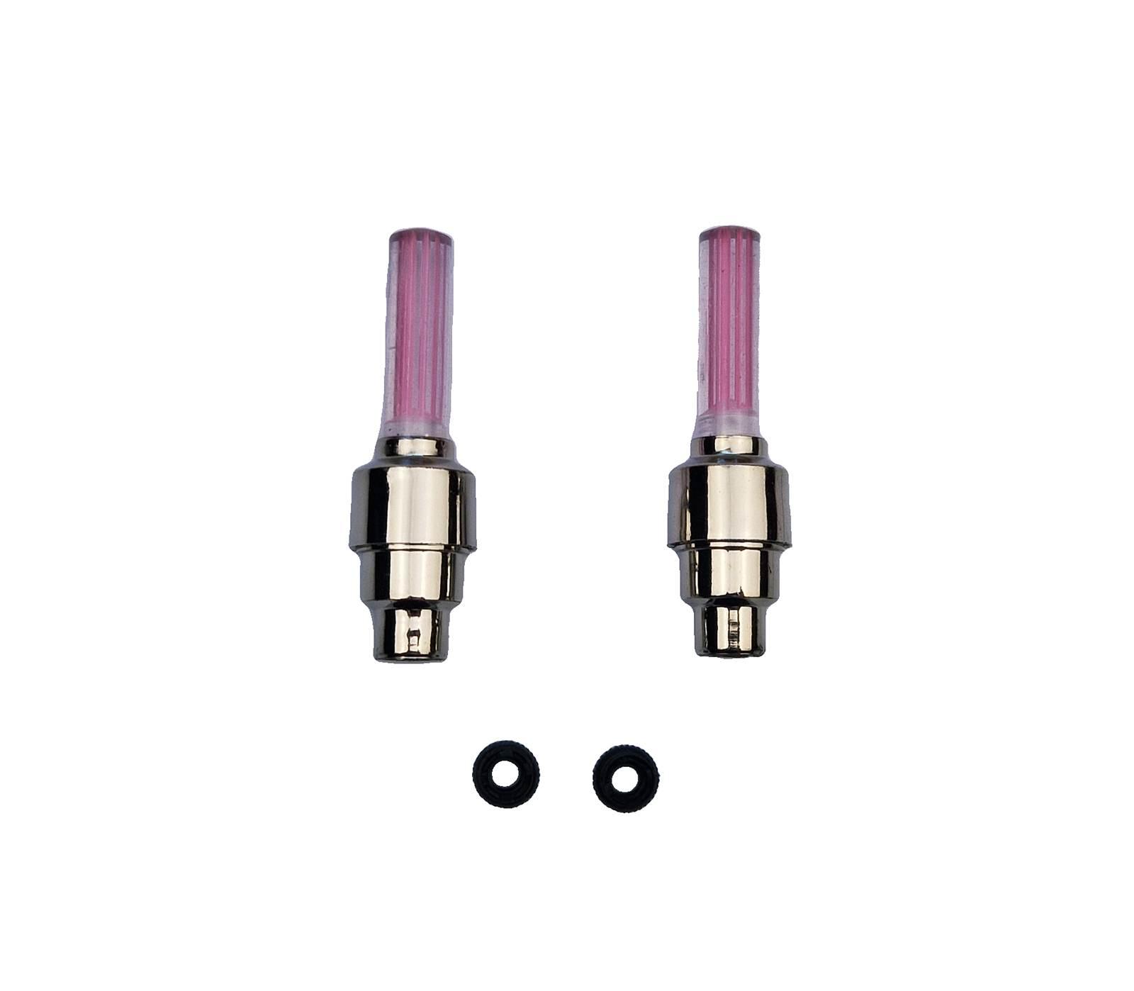 Nakładki Świecące Na Wentyl Różowe Komplet 2sztMotoGeneric