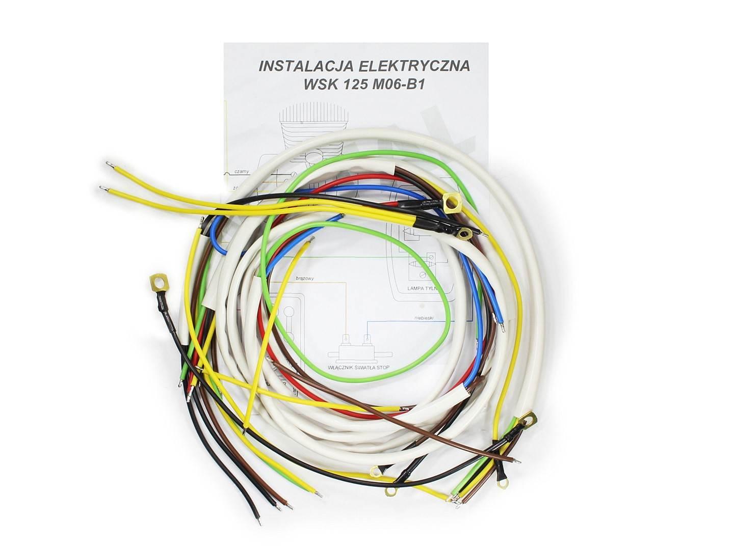 Instalacja elektryczna wsk 125 m06-b1 biała