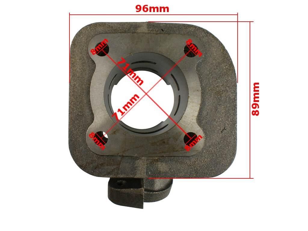 Cylinder yamaha jog 85 47mm pin 10mm z głowicą - zdjęcie 2