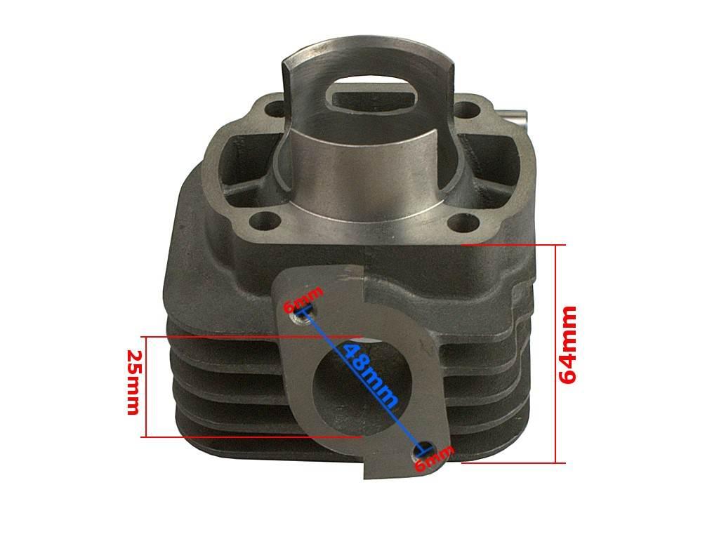 Cylinder yamaha jog 85 47mm pin 10mm z głowicą - zdjęcie 3