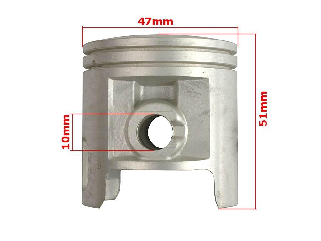 Cylinder yamaha jog 85 47mm pin 10mm z głowicą - zdjęcie 4