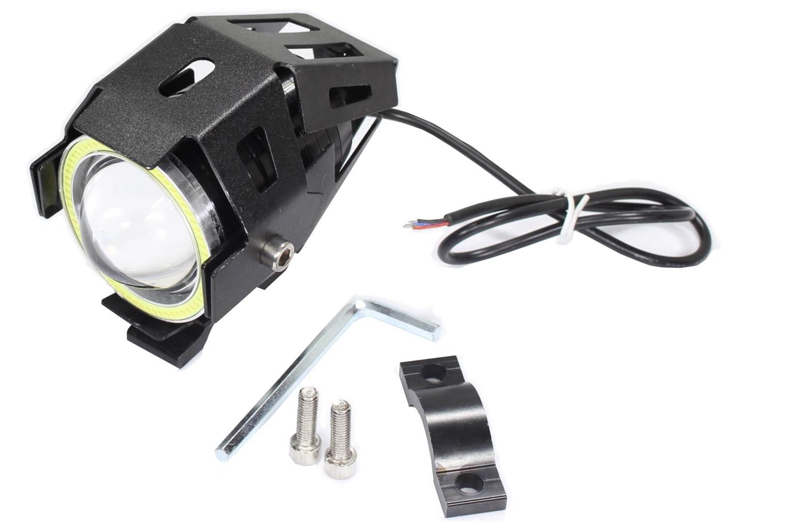 Lampa przód soczewka led i ringiem 10w 12-80v