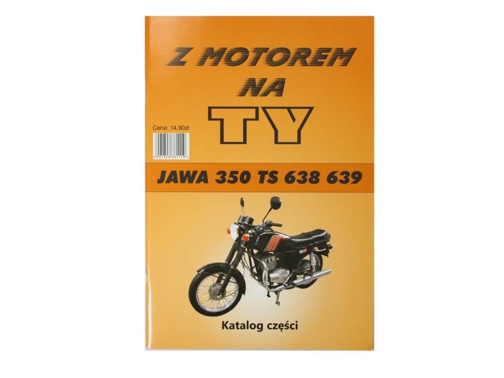 Katalog części z motorem na ty jawa 350 ts 638 639