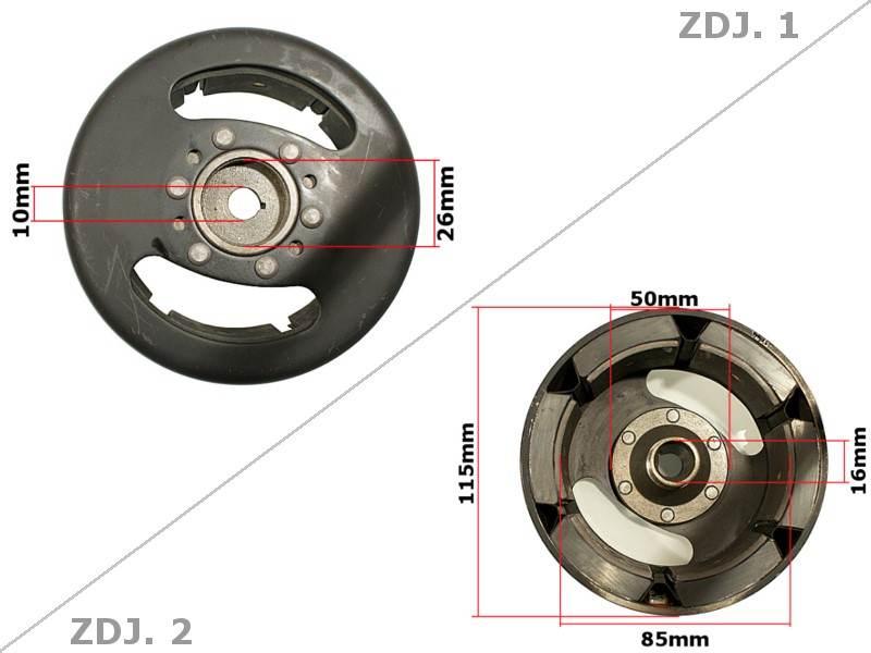Magneto koło zamachowe simson s51 s70 kr51 sr50 sr80 6/12v aka electric de - zdjęcie 2