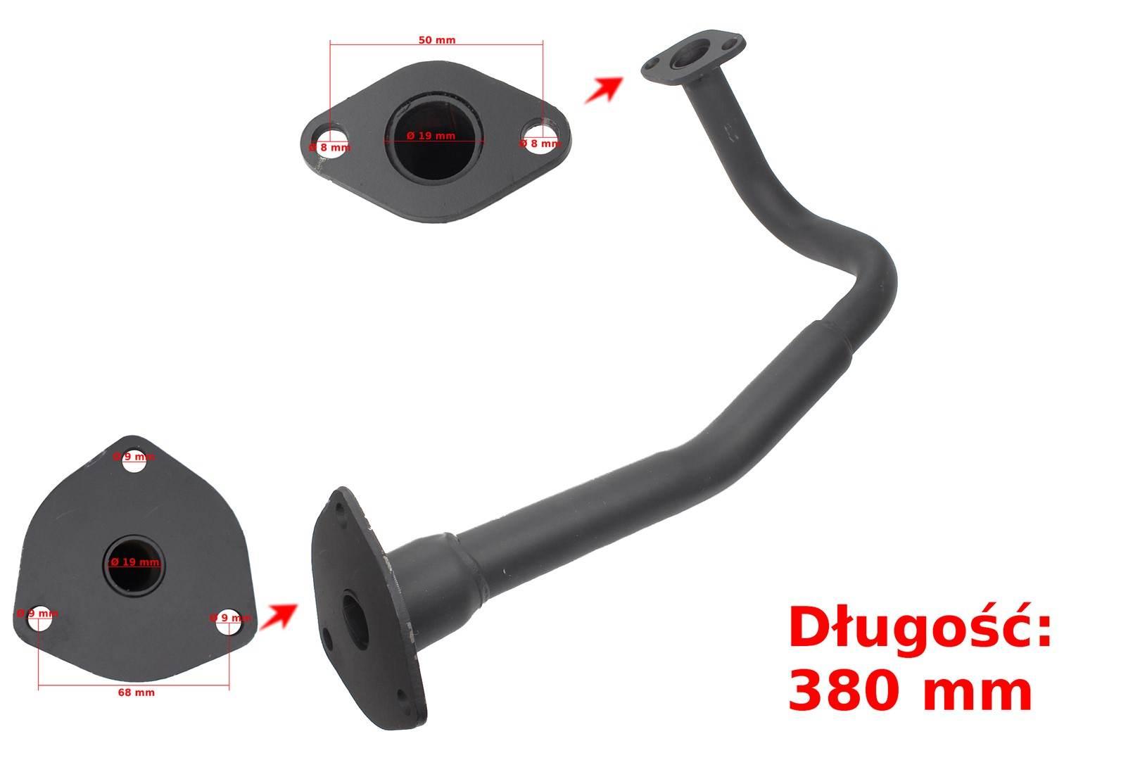 Kolanko tłumika gy6-50 koło 12'' | ROY08955