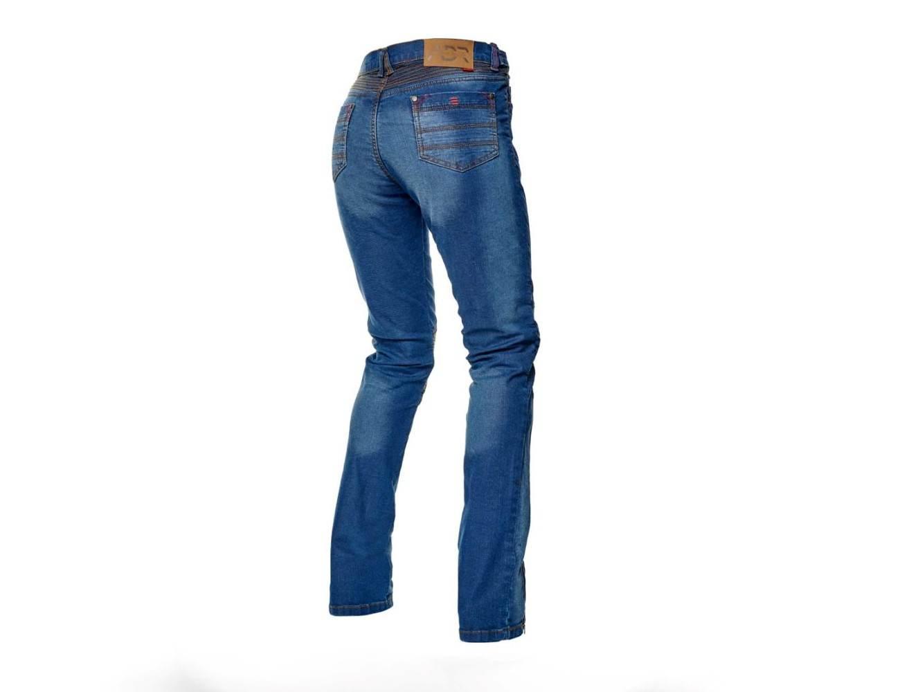 Spodnie motocyklowe jeans adrenaline rock lady ppe niebieskie damskie 2xl - zdjęcie 2
