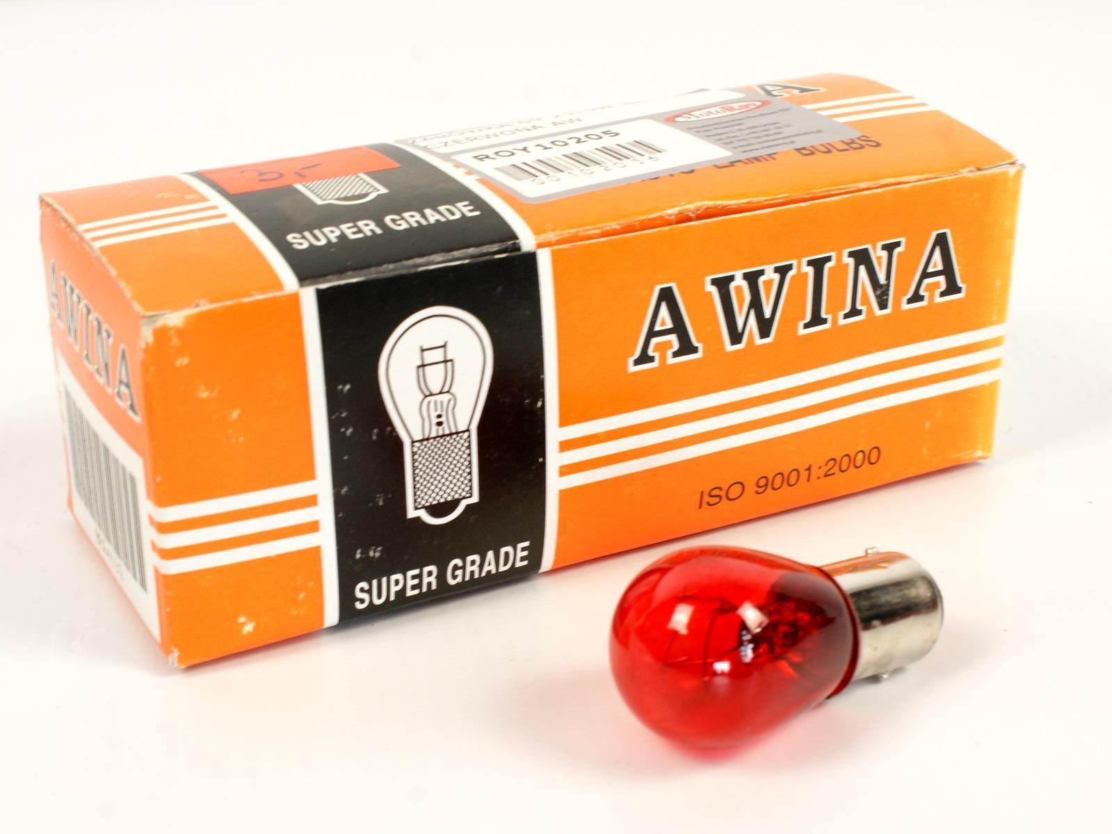 Żarówka 6v 21/5w bay15d czerwona aw brak ece - zdjęcie 2