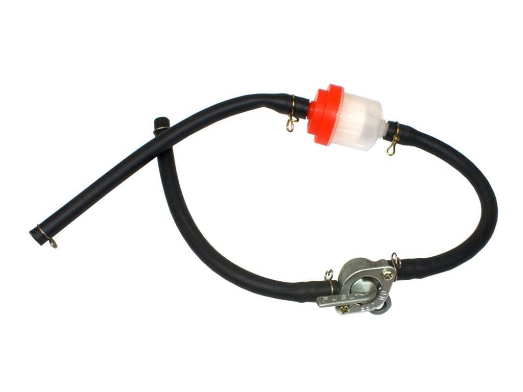 Przewód paliwa z filtrem czerwonym i kranikiem
