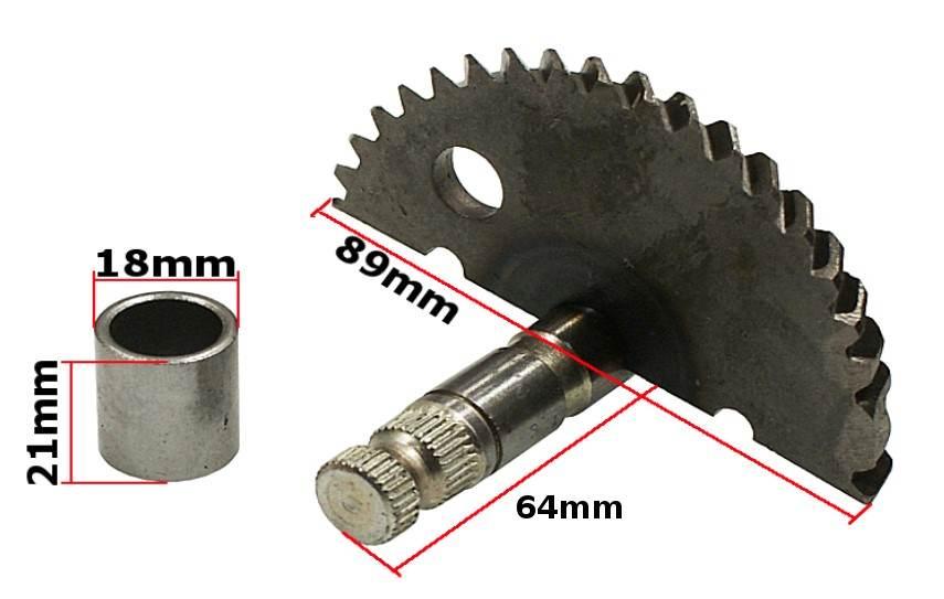 Półksiężyc kopniaka gy6-50 skuter baotian 64mm do zabieraka 8 zębów orygina