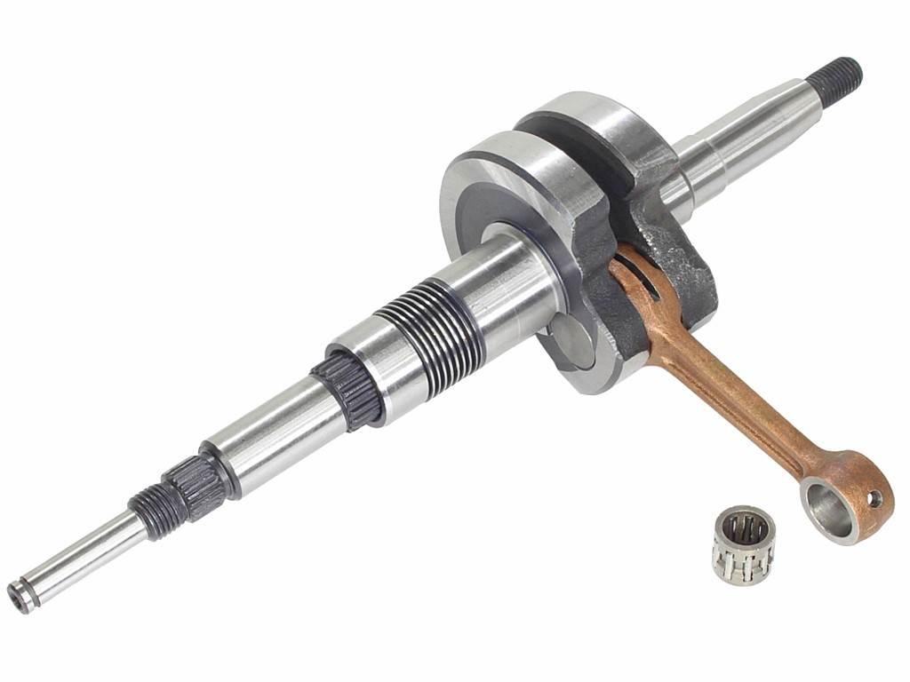 Wał korbowy wzmocniony suzuki ad50 address 2t roy z łożyskiem igiełkowym 10x14x13 srebrzone - zdjęcie 2