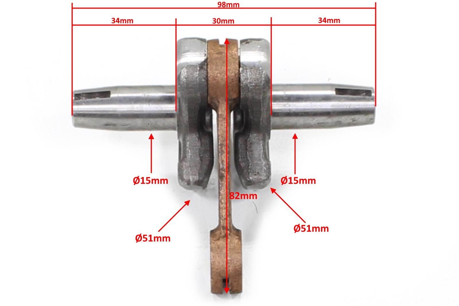 Wał korbowy pocket pin 14mm ml | ROY12744 - zdjęcie 2