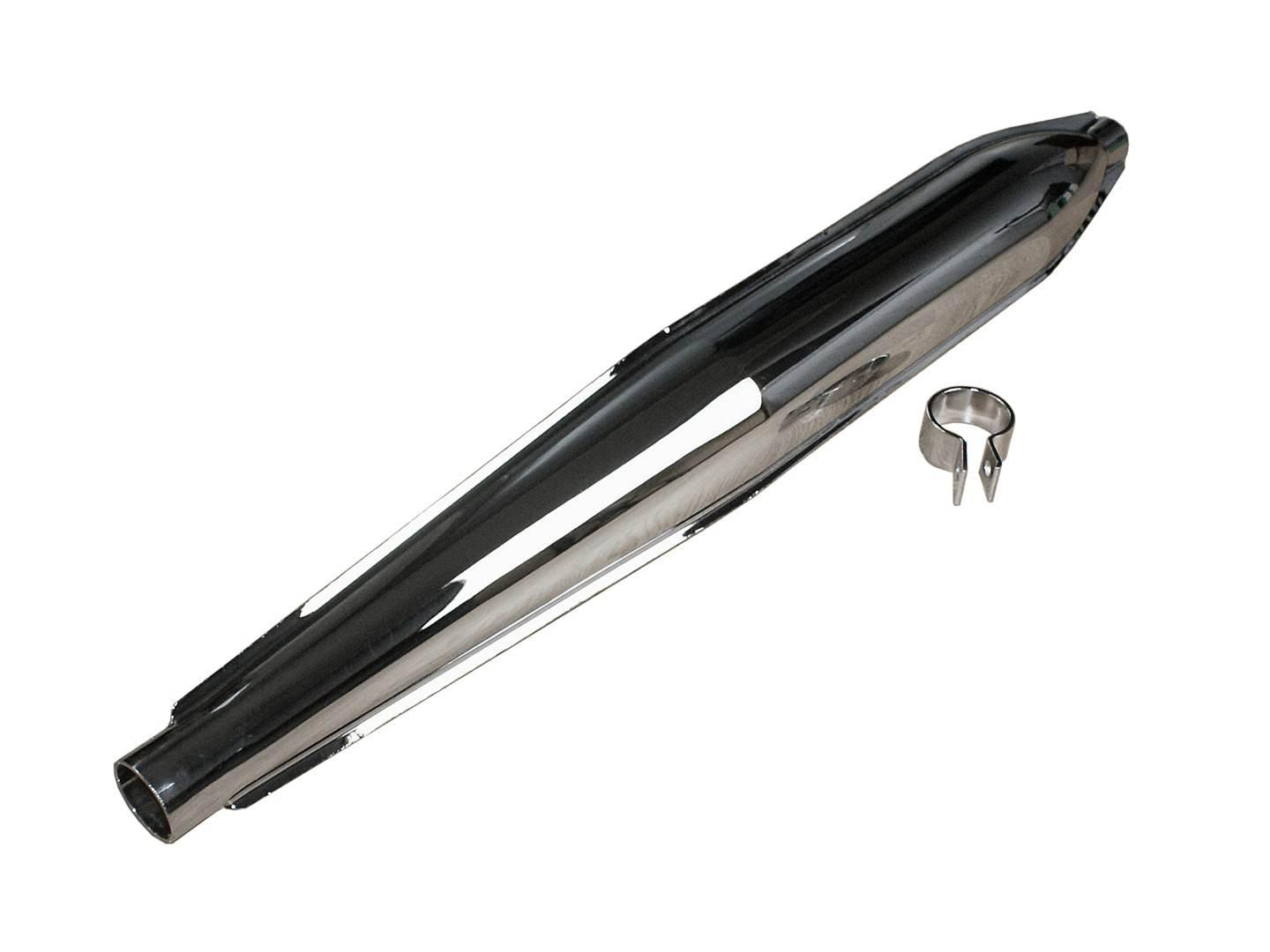 Tłumik wsk 125 chrom z wymiennym wkładem kpl di