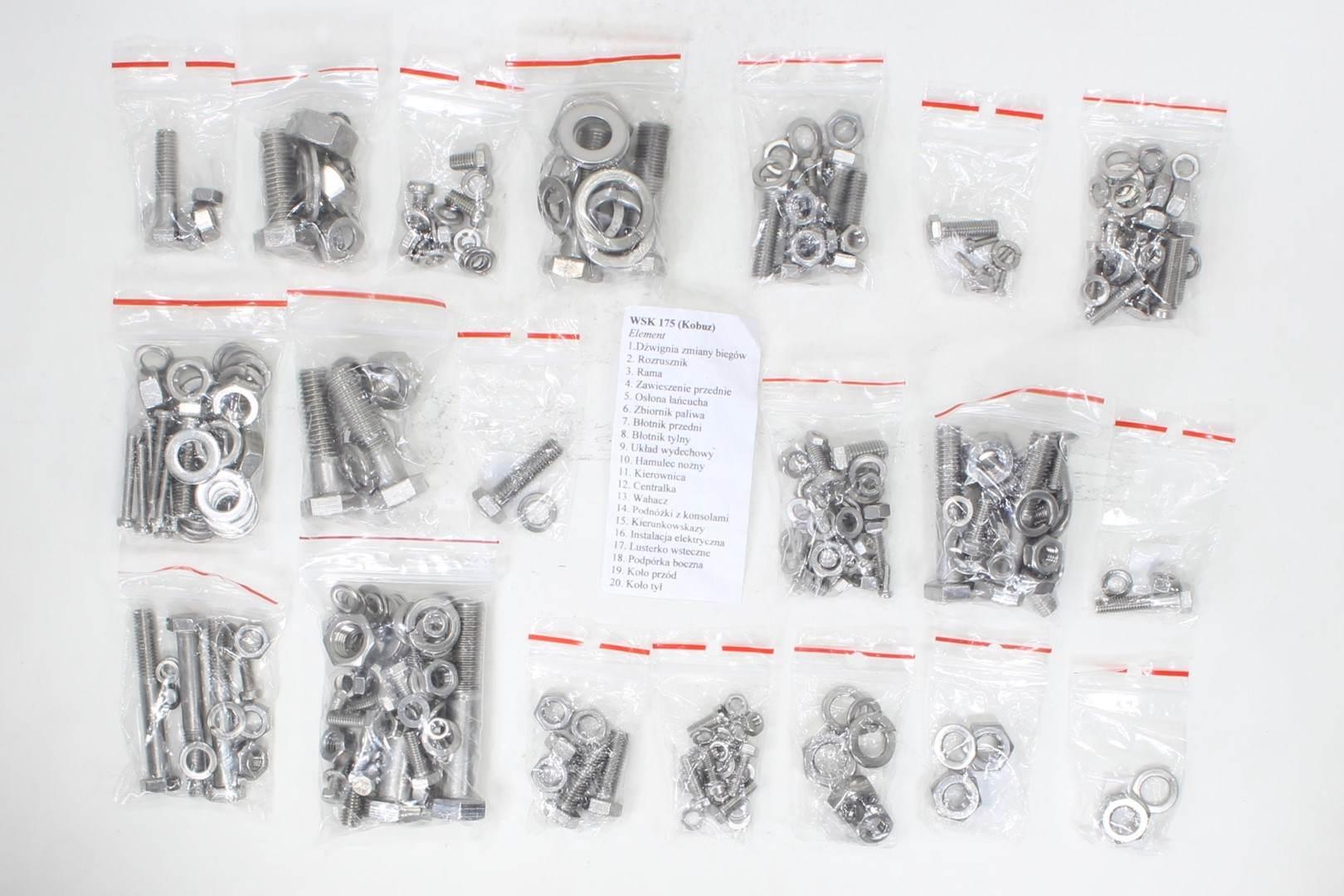 Śruby wsk 175 m21w2 kobuz stal nierdzewna ti