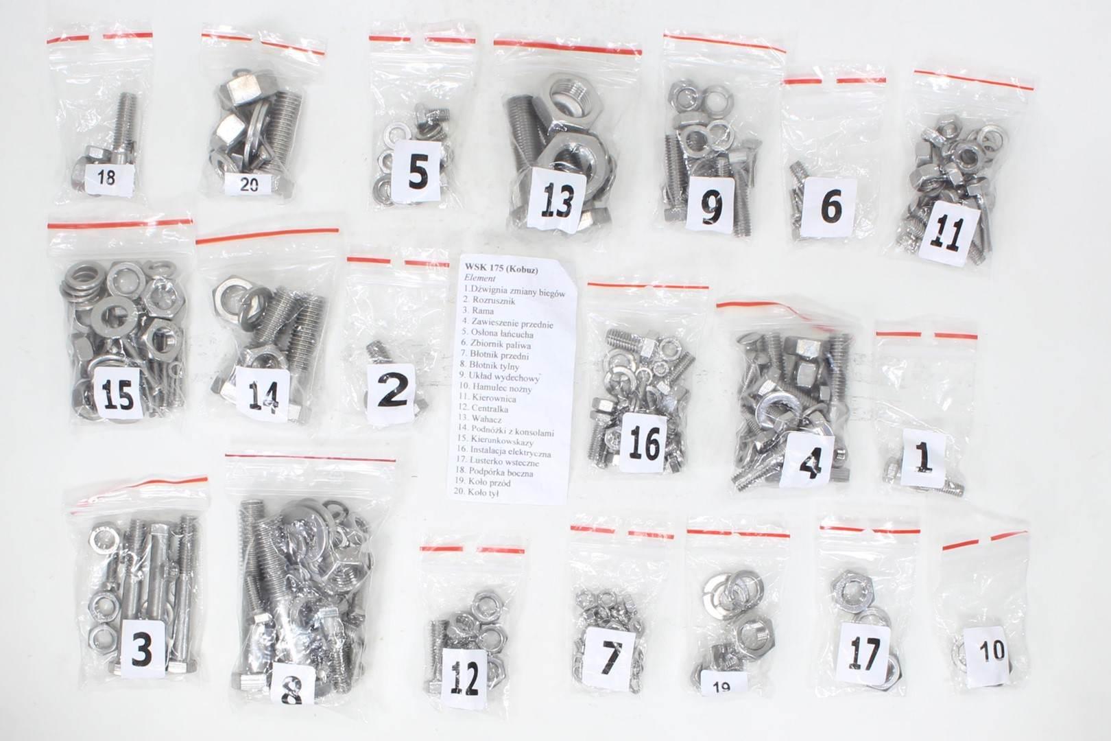 Śruby wsk 175 m21w2 kobuz stal nierdzewna ti - zdjęcie 2