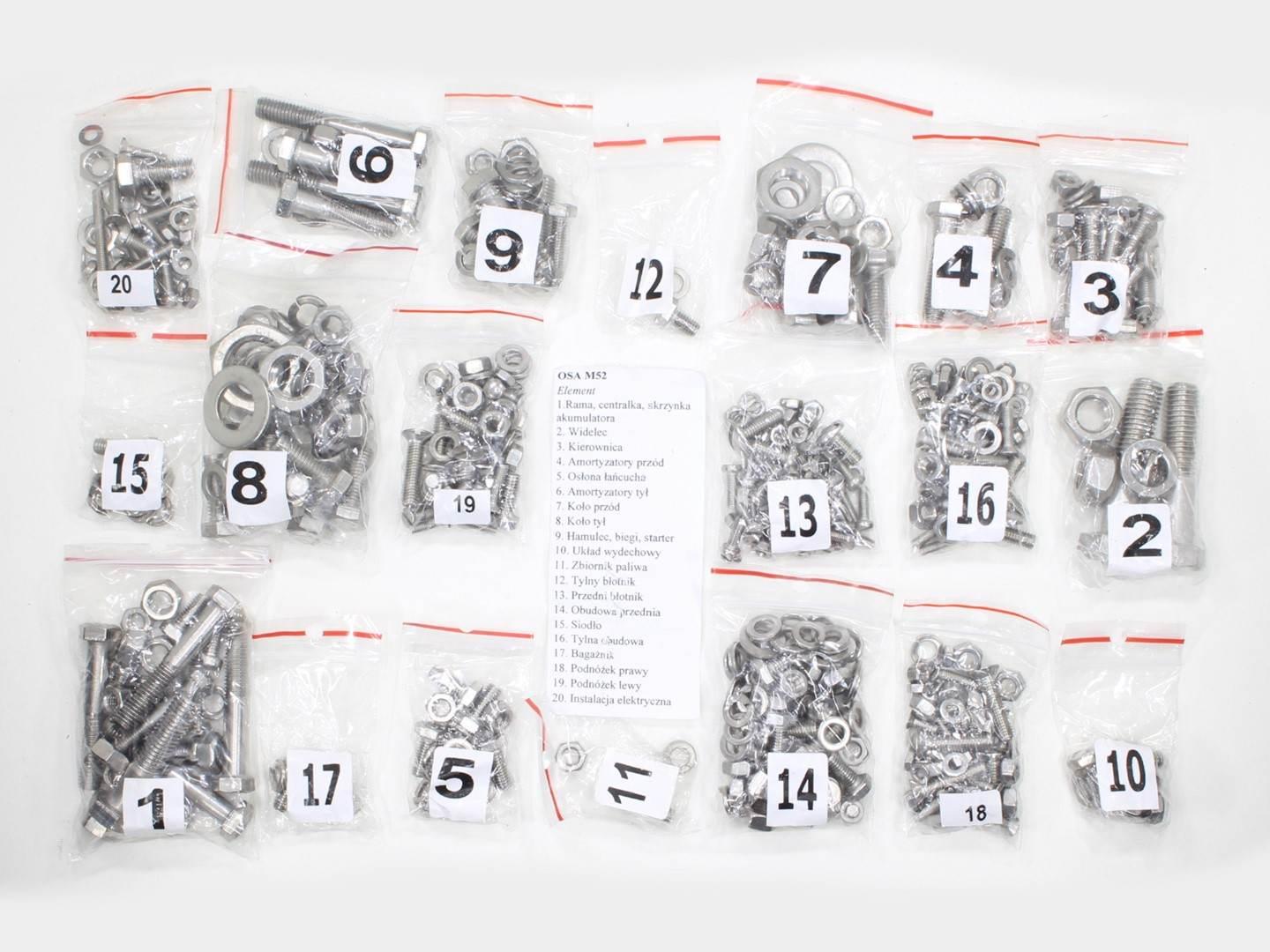 Śruby wfm osa m52 stal nierdzewna ti | ROY14220