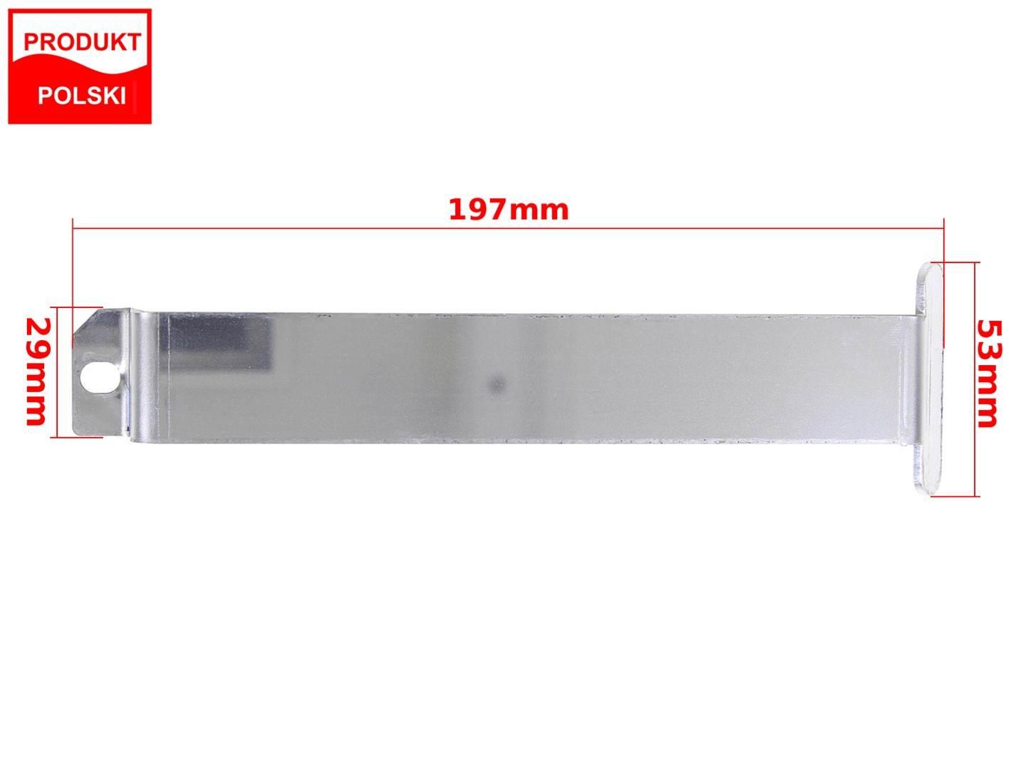 Blacha mocowanie akumulatora wfm osa stal nierdzewna ti