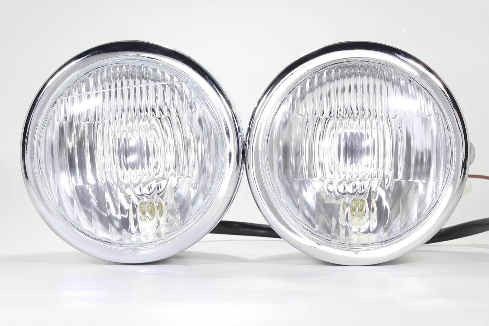 Lampa przód ftc-1003 podwójna chrom | ROY14300 - zdjęcie 2