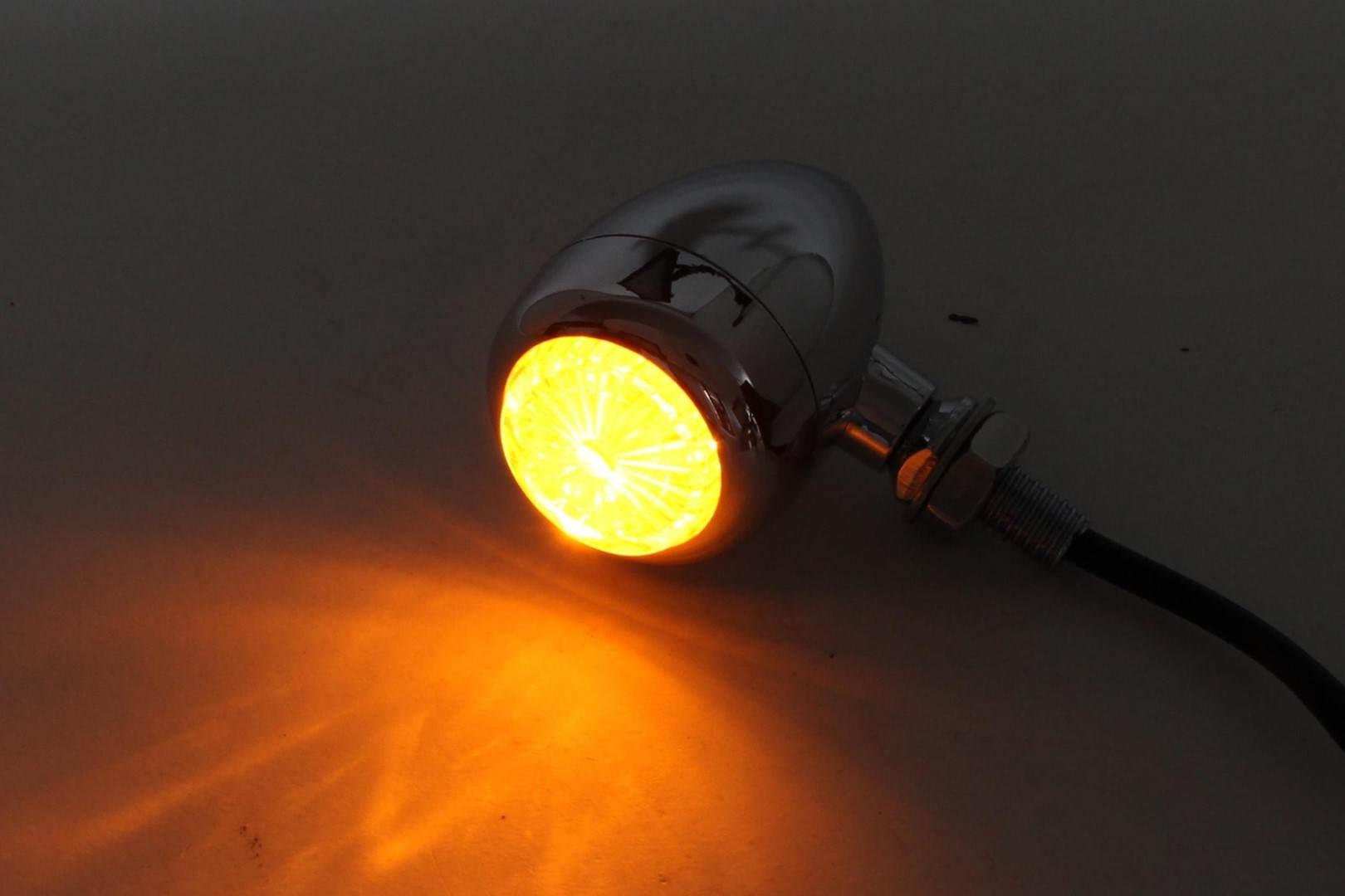 Kierunkowskaz ftc-2001 led l/r chrom klosz pomarańczowy - zdjęcie 4