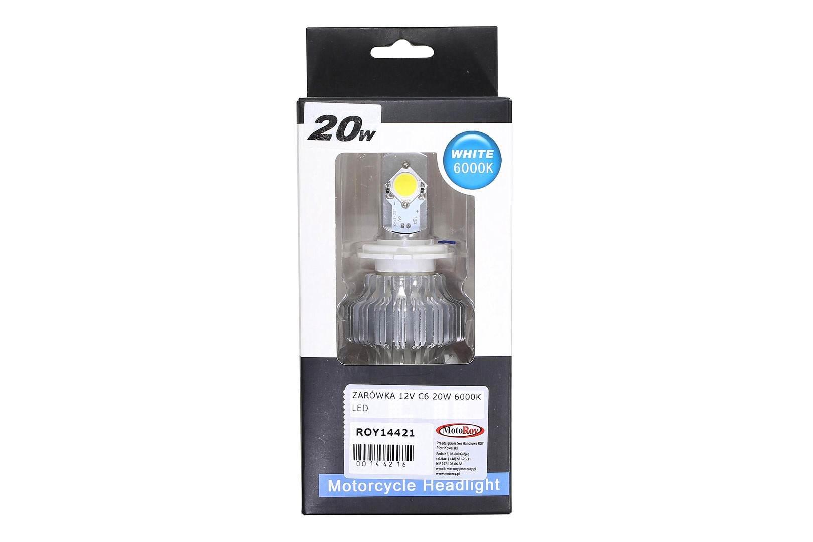 Żarówka 12v c6 20w 6000k led | ROY14421 - zdjęcie 2