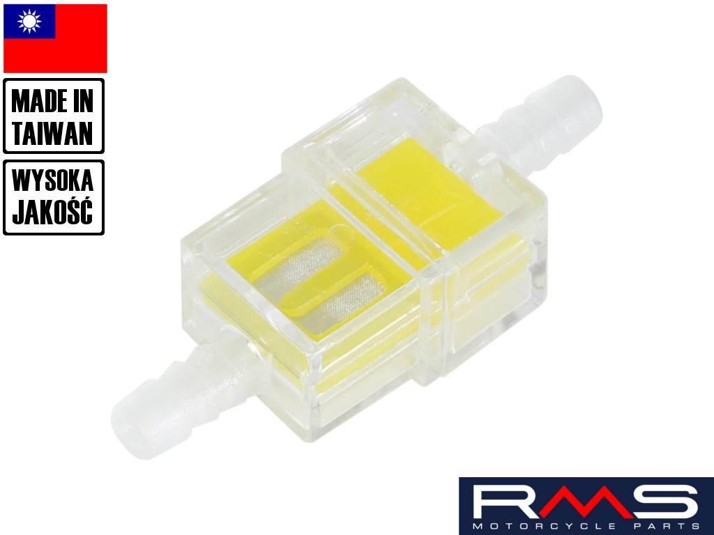 Filtr paliwa attaco turbo fi 7 mm żółty taiwan