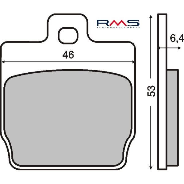Klocki hamulcowe yamaha aerox mbk ew/yq 50 rms pasujące do modeli 50ccm: mb - zdjęcie 2