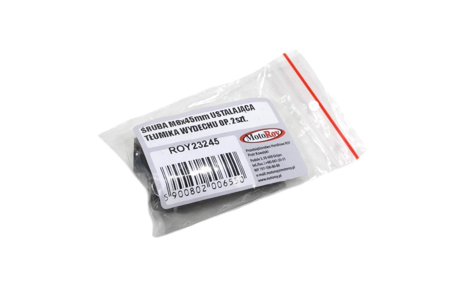 Śruba m8x45mm ustalająca tłumika wydechu op2szt. - zdjęcie 2