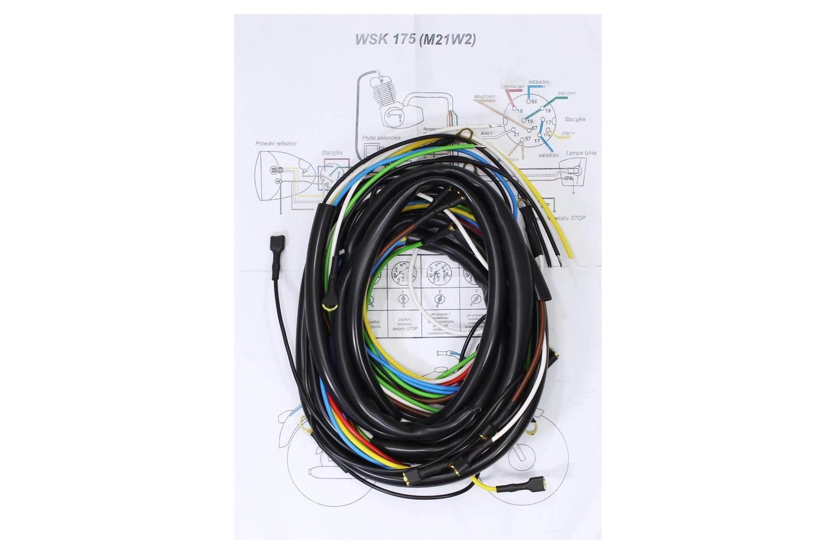 Instalacja elektryczna wsk m21w2 175 „sport 1” wiązka kierunkowskazów 6v