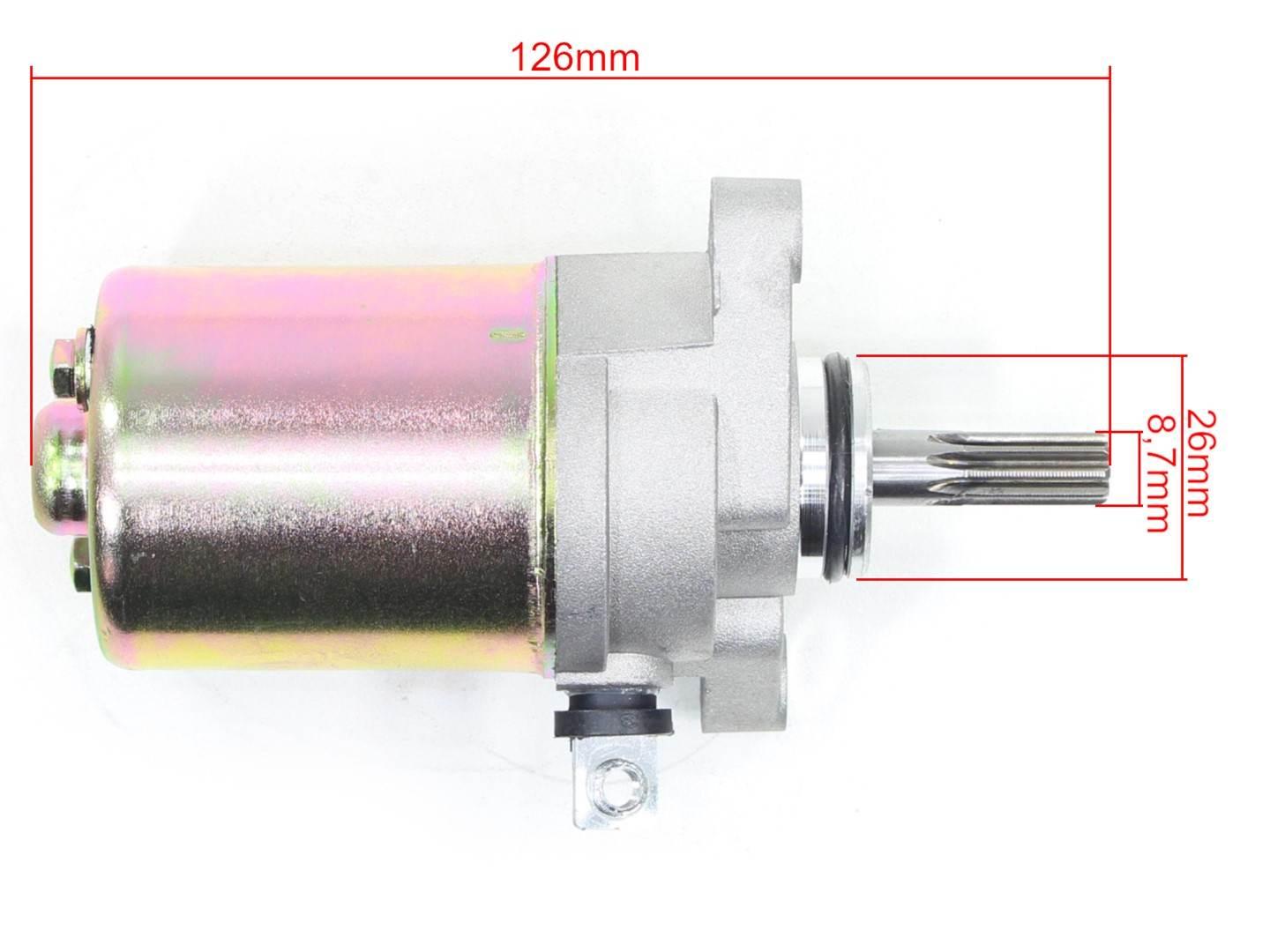 Rozrusznik aprilia-scarabeo mbk-booster/nitro/ovetto yamaha-aerox/bws/neos minarelli 100 9z jt - zdjęcie 3