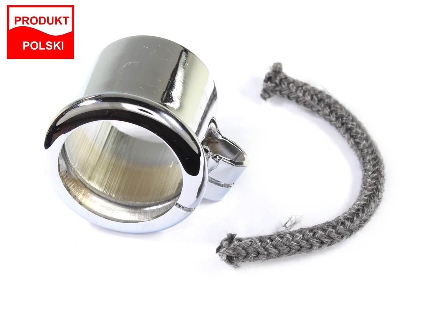 Obejma tłumika wfm ze sznurem chrom | ROY25191