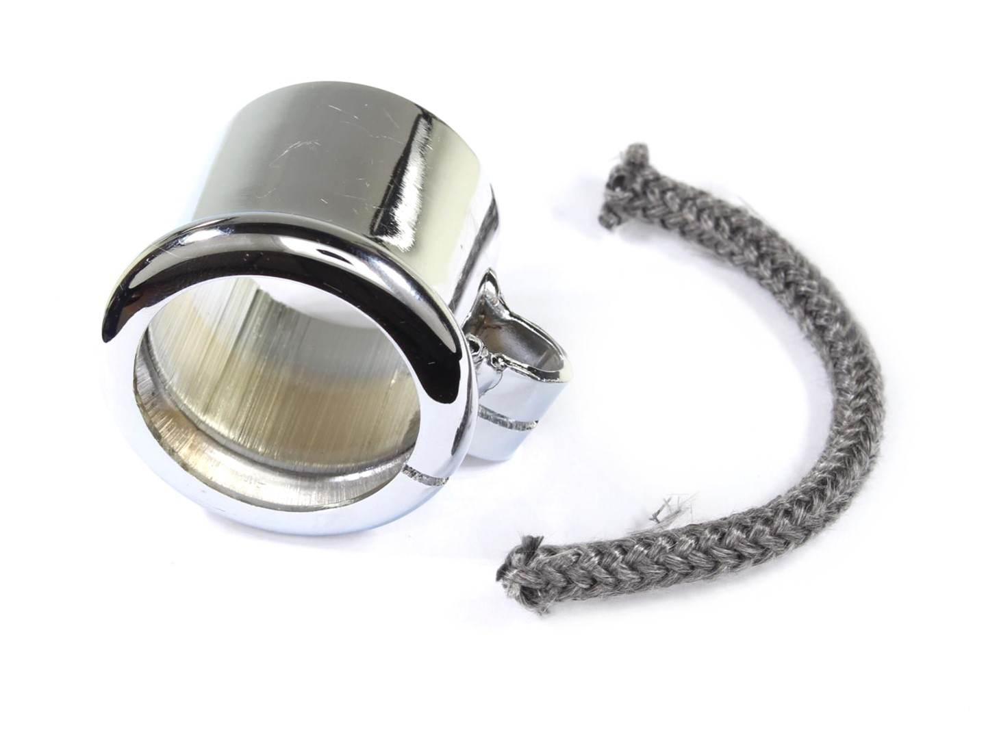 Obejma tłumika wfm ze sznurem chrom | ROY25191 - zdjęcie 2